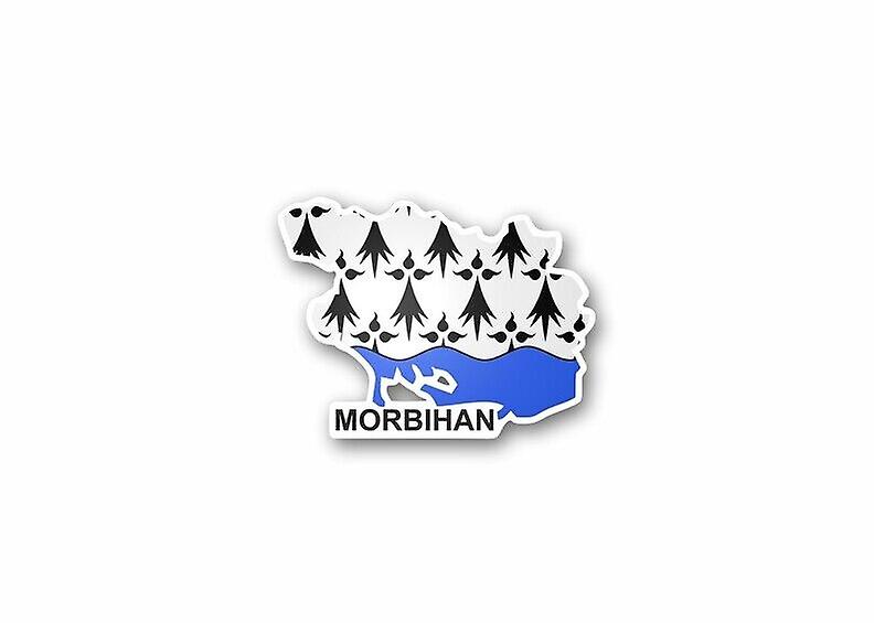ملصق بطاقة ملصقا قسم العلم خارج morbilhan