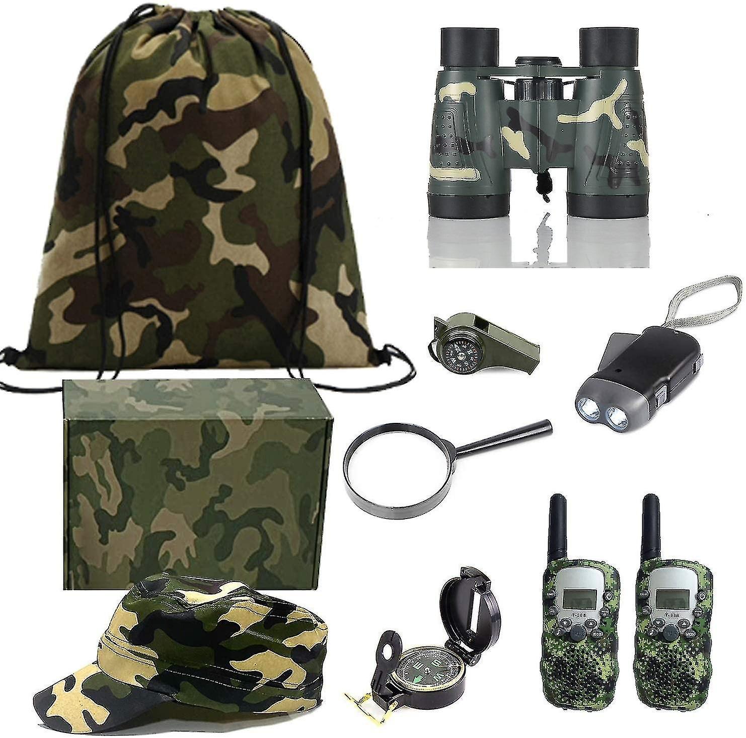 Υπαίθρια σύνολα περιπέτειας για παιδιά αγόρια και κορίτσια Παιχνίδια εξερεύνησης κάμπινγκ και κυνήγι πίσω αυλή Surviva