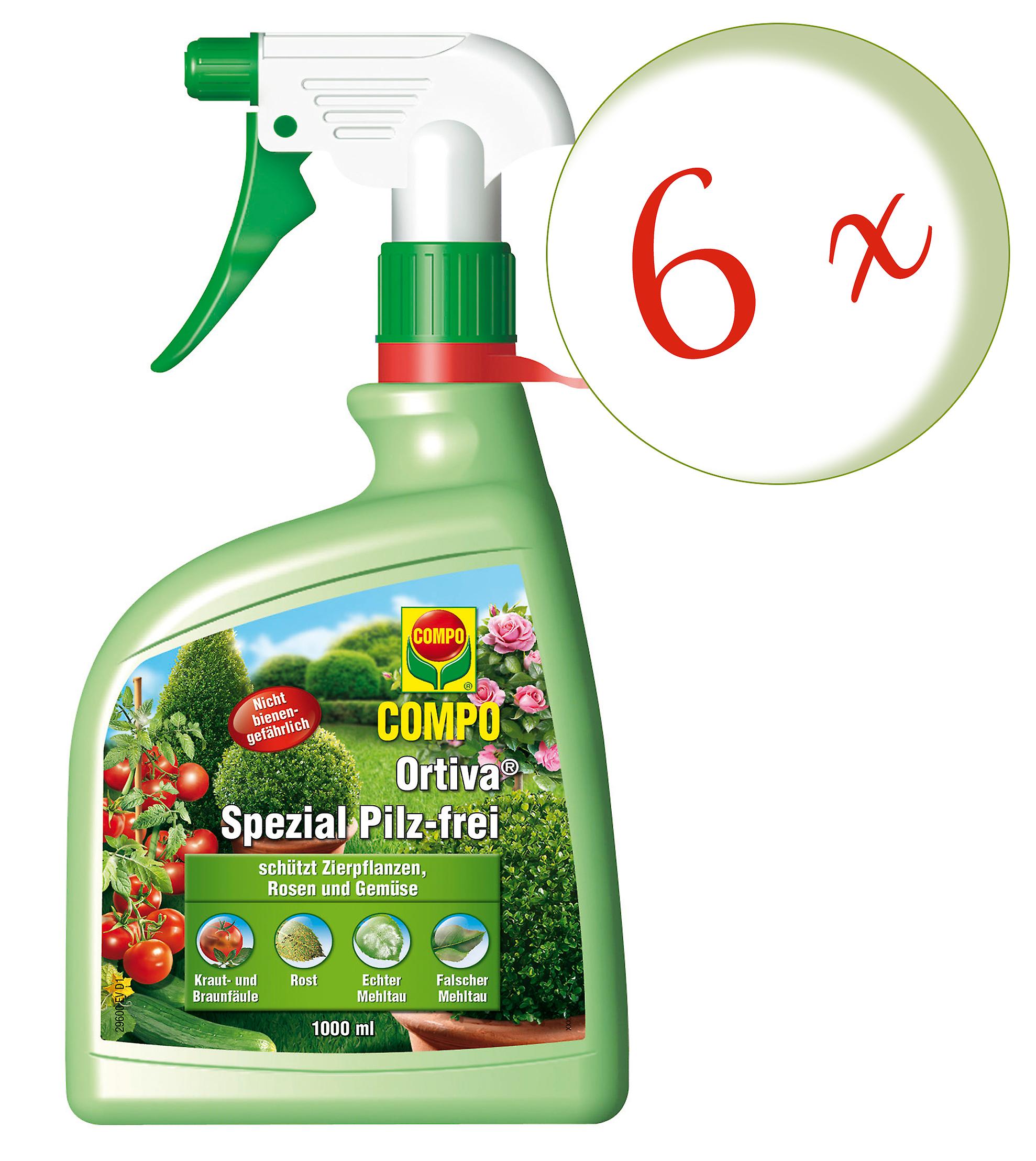 6 × COMPO Ortiva® تركيز بؤري تلقائي خاص خال من الفطر ، 1 لتر