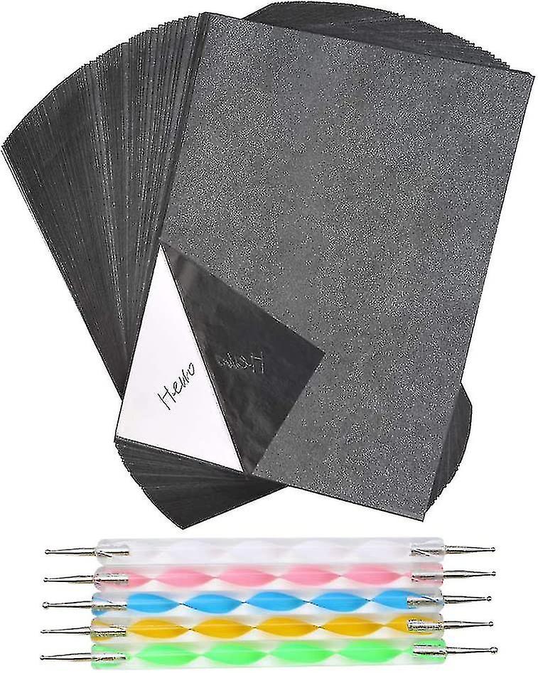100 Sheets Carbon Copy Paper With 5 Pcs Embossing Stylus-YUHAO