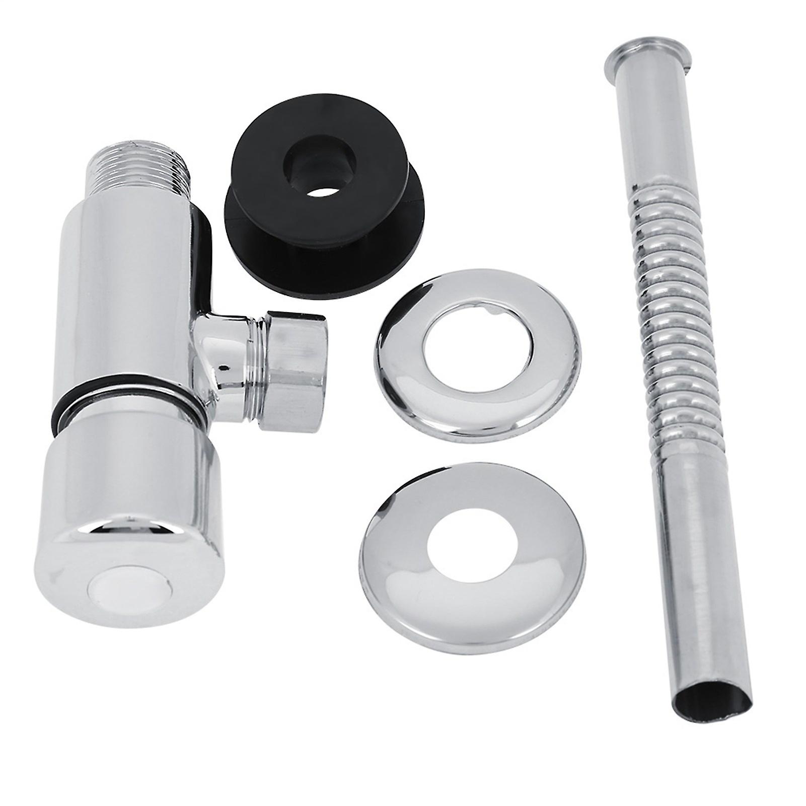 Durable Zinc Alloy Flush Valve Tool, Office Hotel Bathroom Toilet Hand Pressing Flushing Device with Comfort Grip Handle for Easy Operation