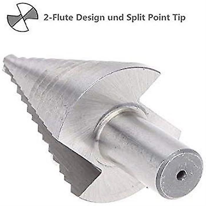 Stepped Double Slotted Tapered Countersink Step Drill Bit