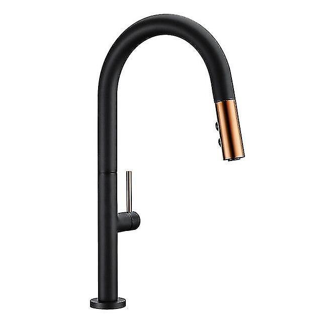 Deck Mounted Single Holder Hole Degree Rotation Mixer Cold And Hot Water Pull Out Tap Kitchen
