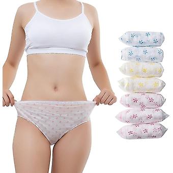 Women's Disposable Nonwoven Underwear Ladies Briefs Paper Printing Panties for Travel Hotel Spa Hosp