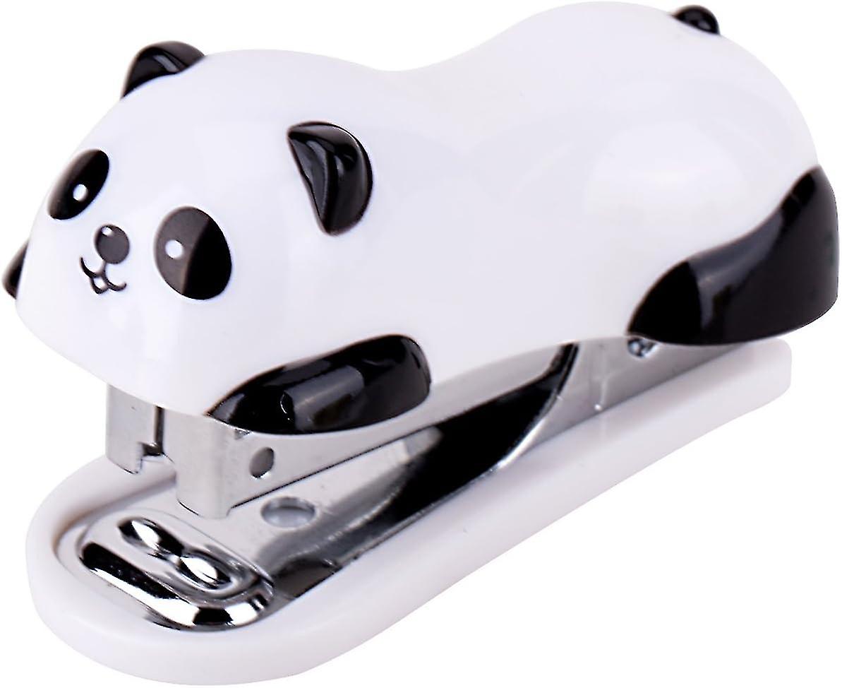 Mini Cartoon Panda Stapler Set For Student Use Office Desktop Stationery