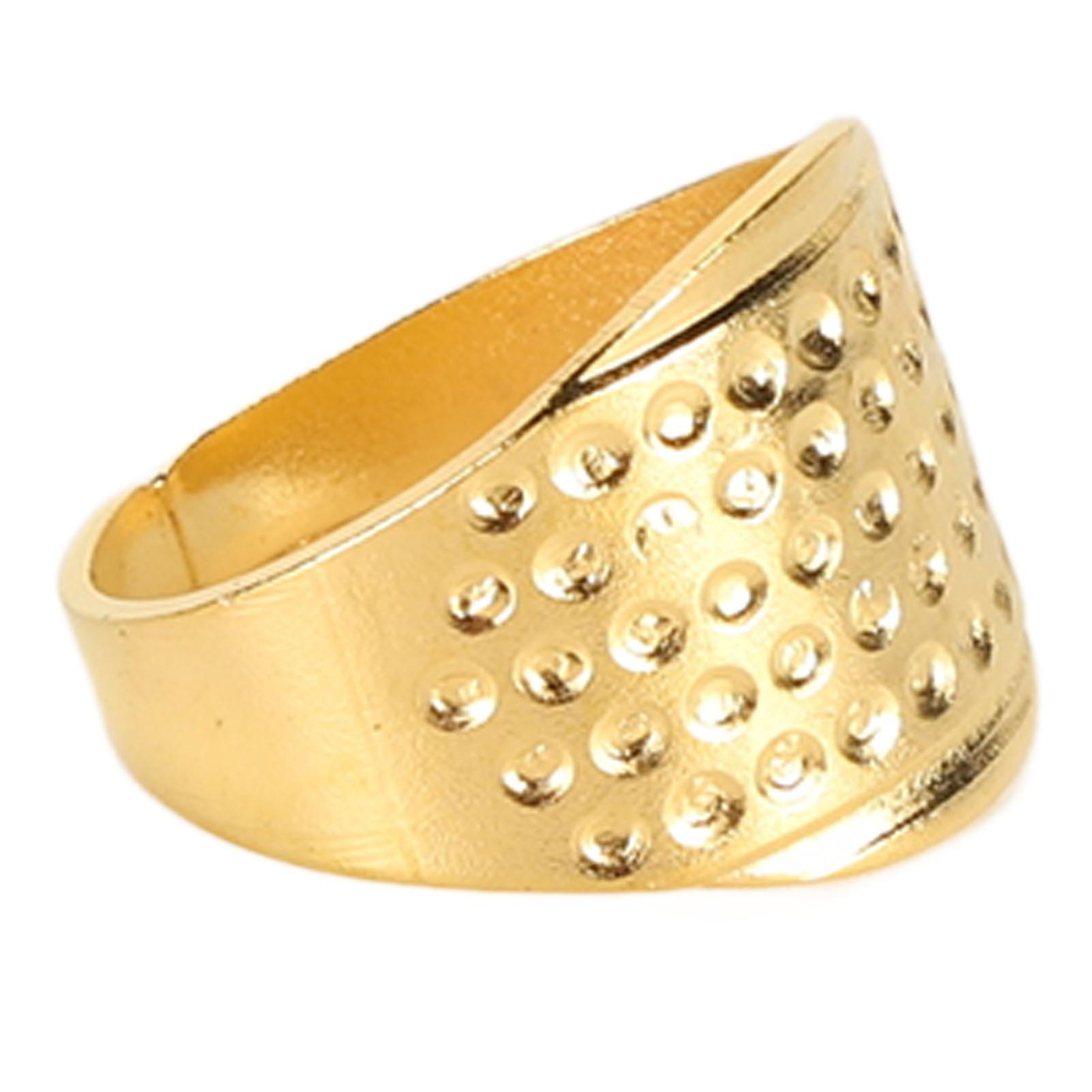 100pcs Metal Sewing Thimble Adjustable Size Rust Resistant DIY Sewing Finger Protector Finger Shield Ring Finger Guards 