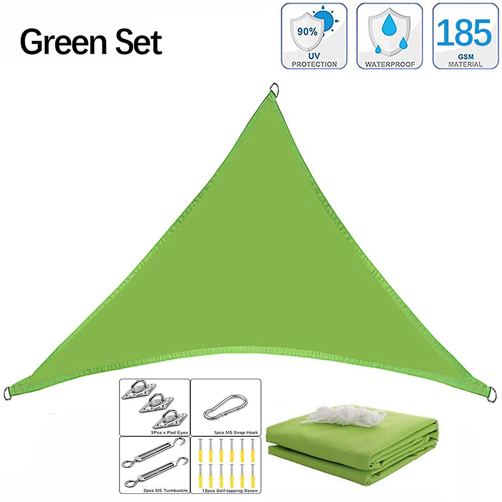 Shade Sail, Triangle Shade Sail, Garden Patio Waterproof Polyester Awning Swimming Awning, Camping Hiking Sail Canopy