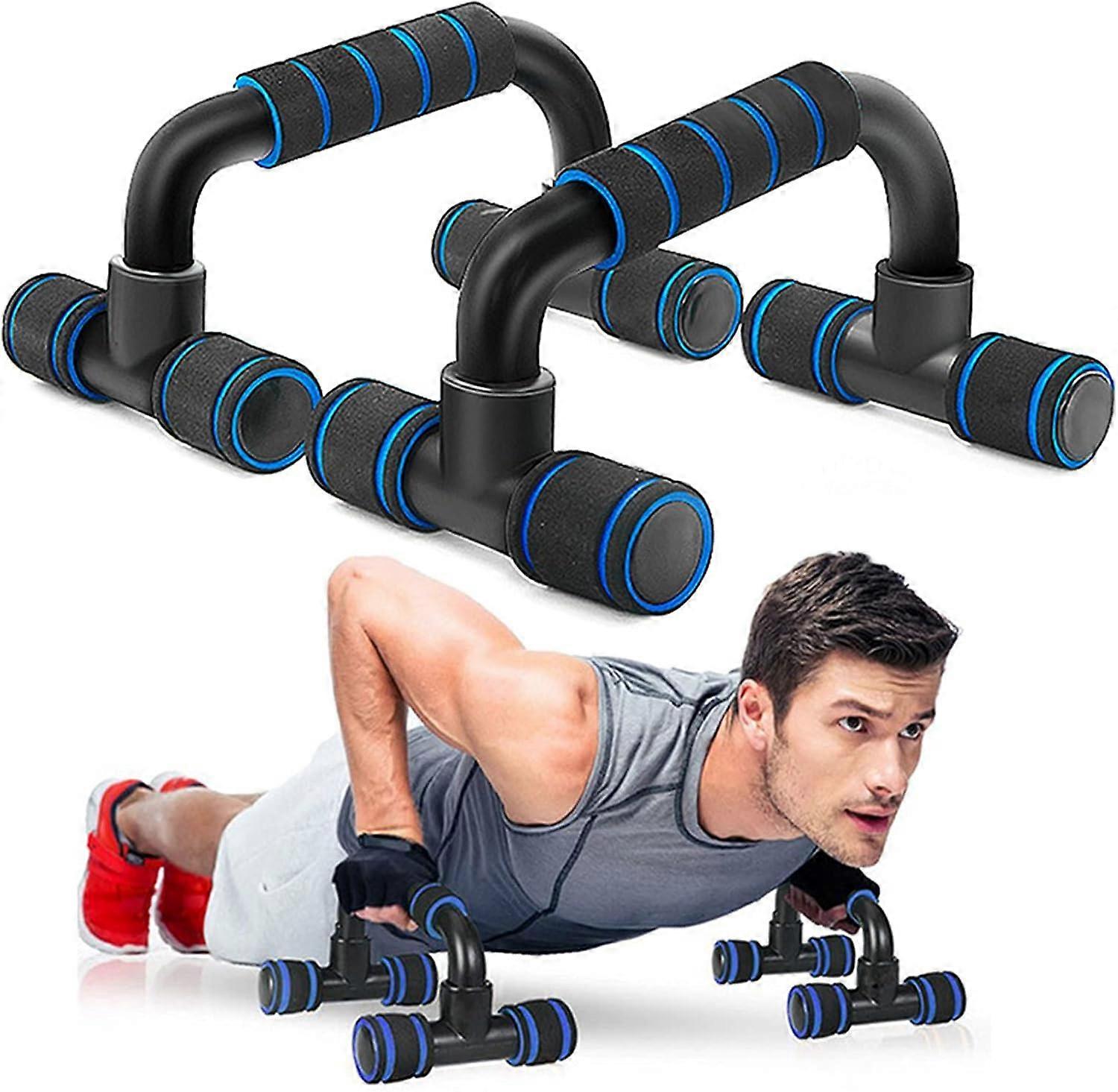 2 pieces of high quality push up handles Push up racks with non-slip grips Professional push up handles for bodybuilding and weight training