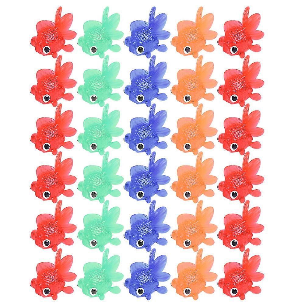 20Pcs Simulation Goldfish Models Lifelike Aquarium Ornaments Educational Props
