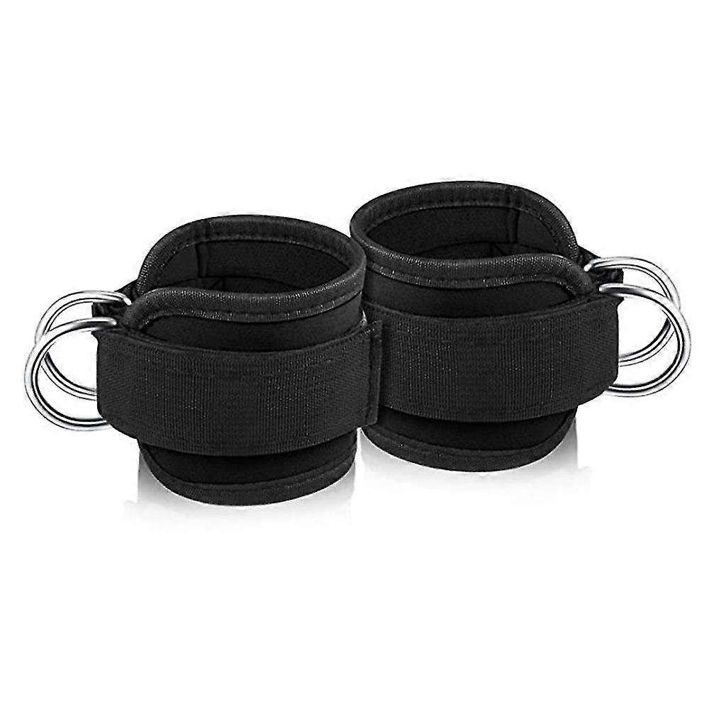 1 Pair Ankle Straps For Cable Machine Kickbacks, Glute Workouts, Lower Body Exercises - Adjustable Leg Straps With Neoprene Padding