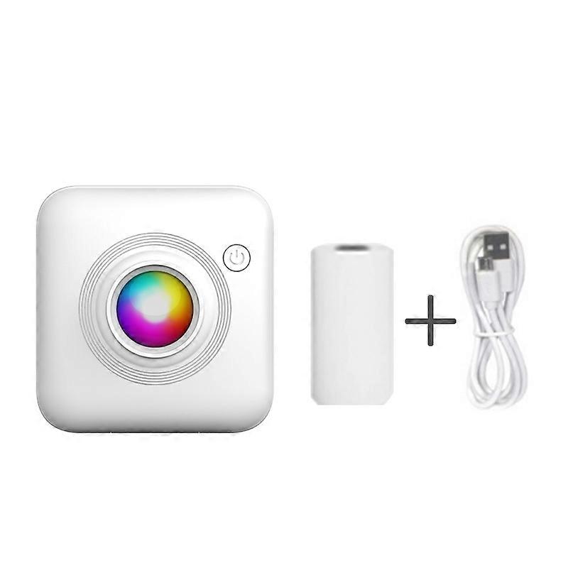 Mini Printer White Portable Bluetooth Wireless Smart Photo Picture Office Receipt QR Code Label List