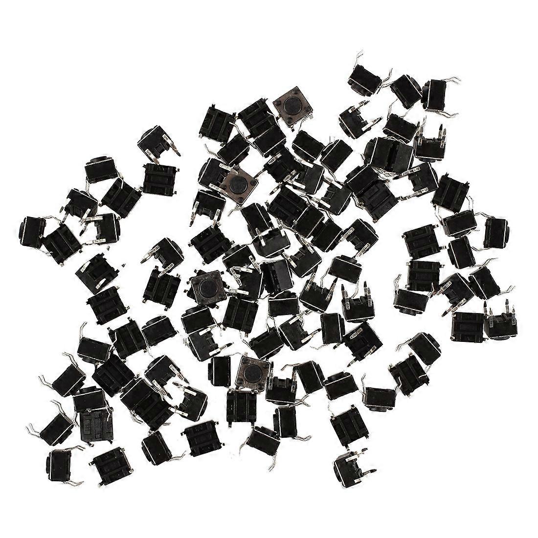 100 Pcs 6x6x4.5mm Panel PCB Momentary Tactile Tact Push Button Switch 4 Pin DIP