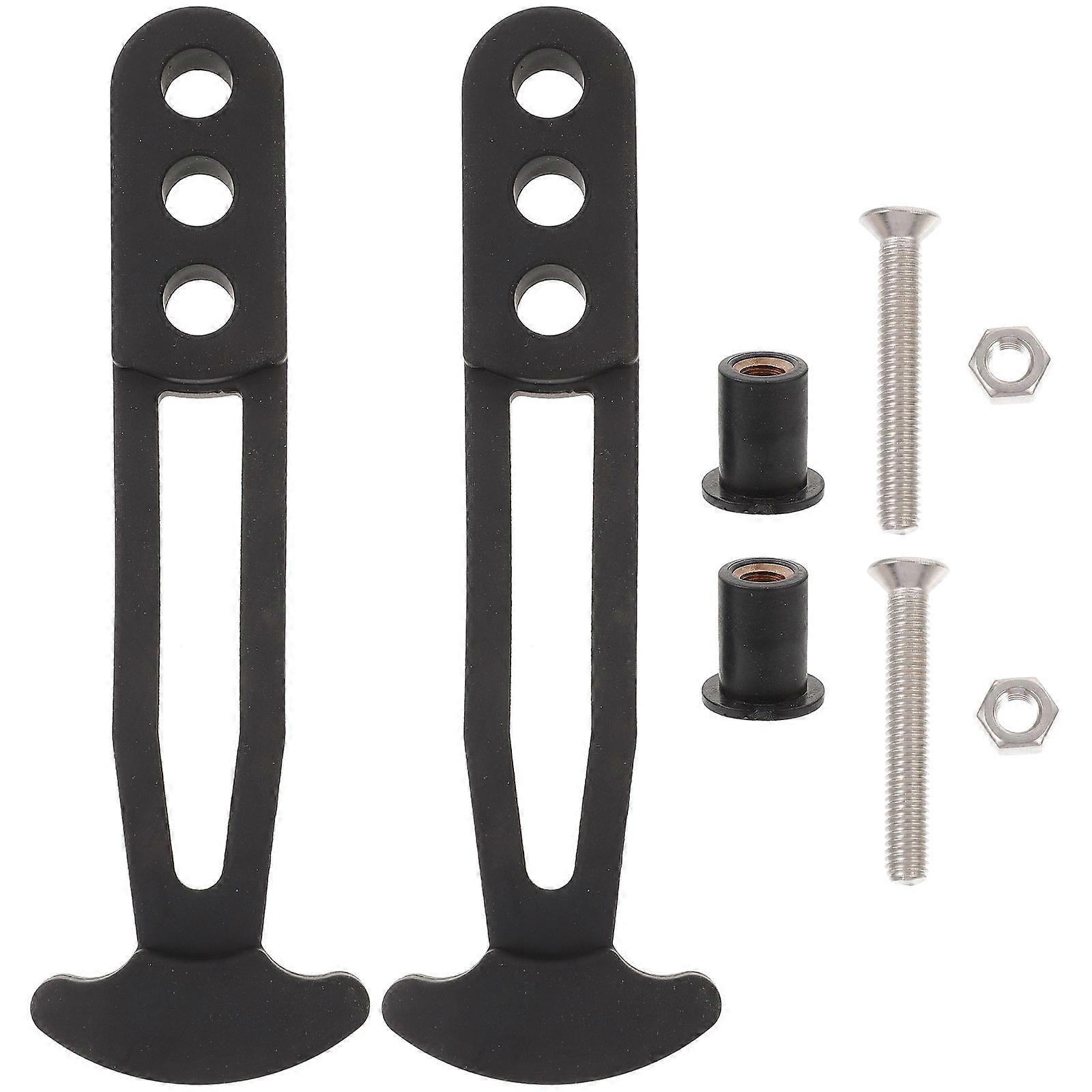 2pcs Telescoping Ladder Straps Boat Marine Retaining Rubber Latch Bands with 3 Adjustable Holes
