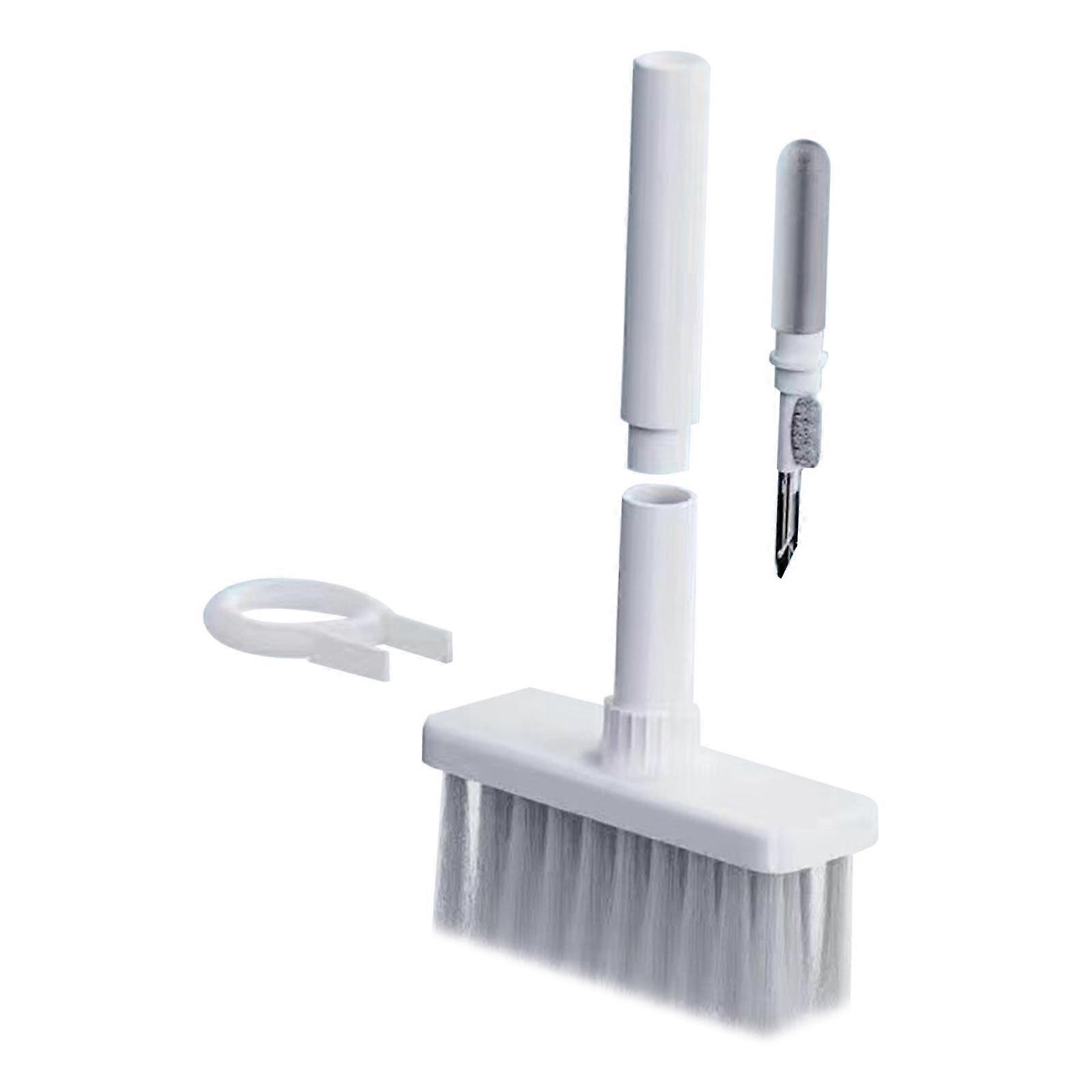 Keyboard Dusting Brush Portable Washable Duster for Car Vent Kitchen Bedroom white