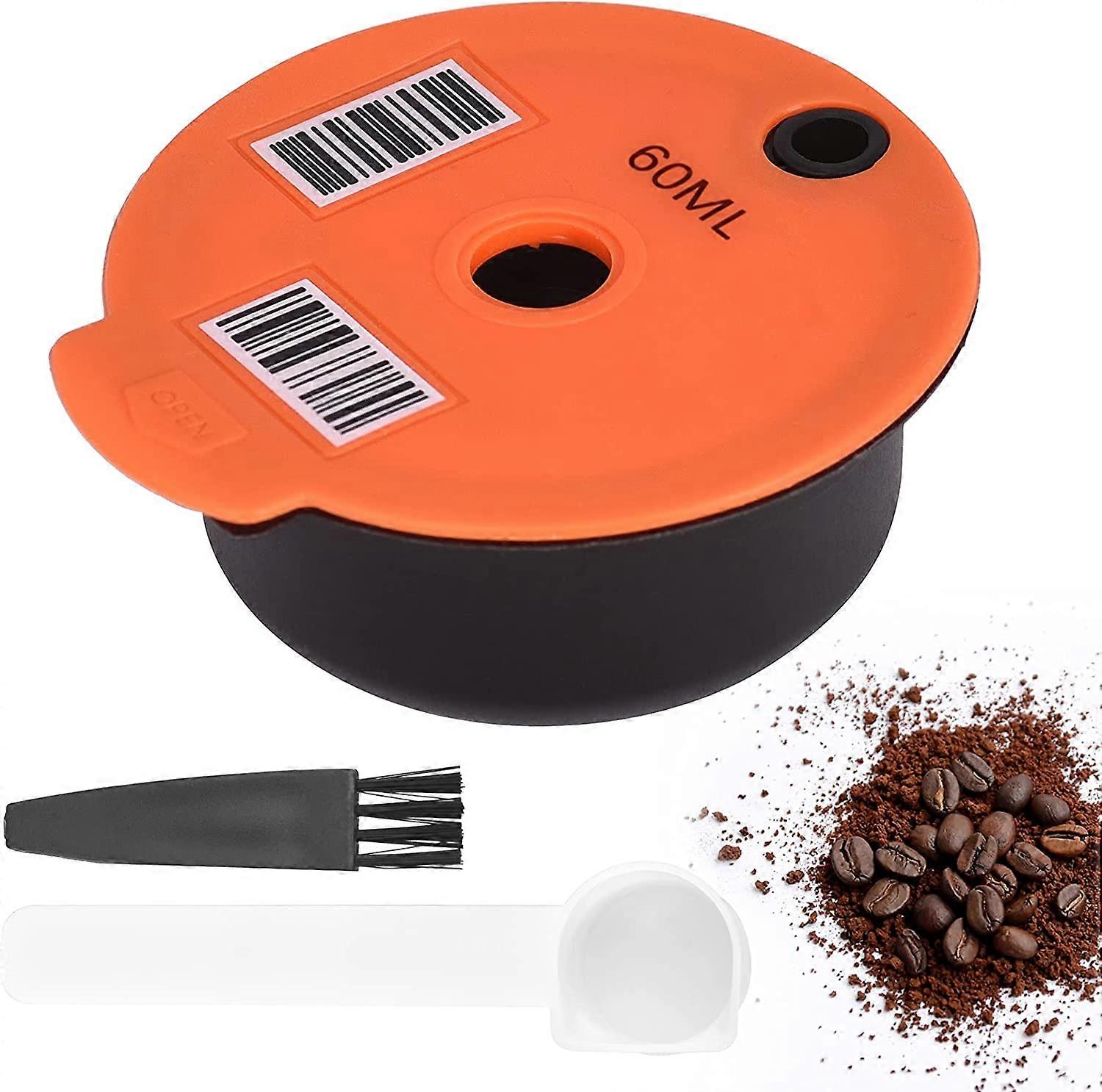 Reusable Coffee Capsules & Cleansing Brush Teaspoon (60ML) 1pieces