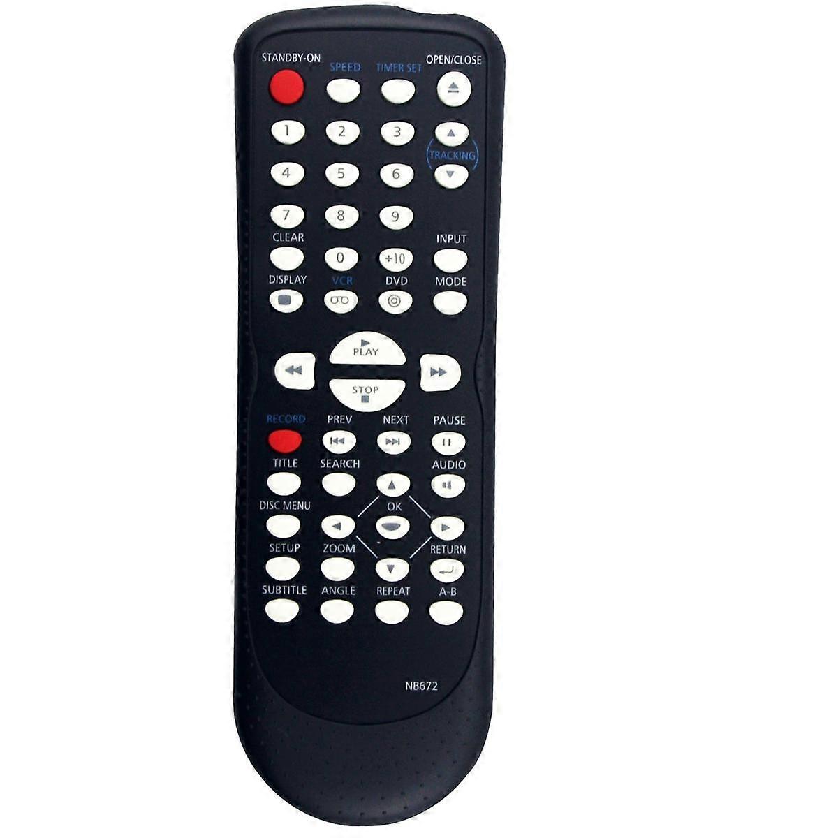 NB672 NB672UD Replace Remote for DVD VCR Combo Player DV225MG9 A DV225MG9C DV225MG9B DV226MG9 DV225