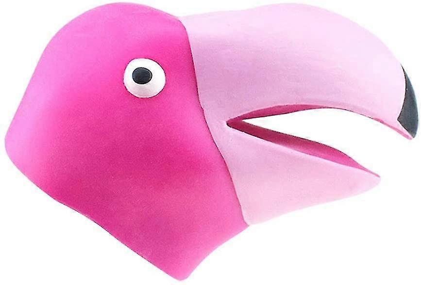 Animal hand Puppet Imagination Play Hand Puppet Animal Teaching Gloves Puppet Children (flamingo)