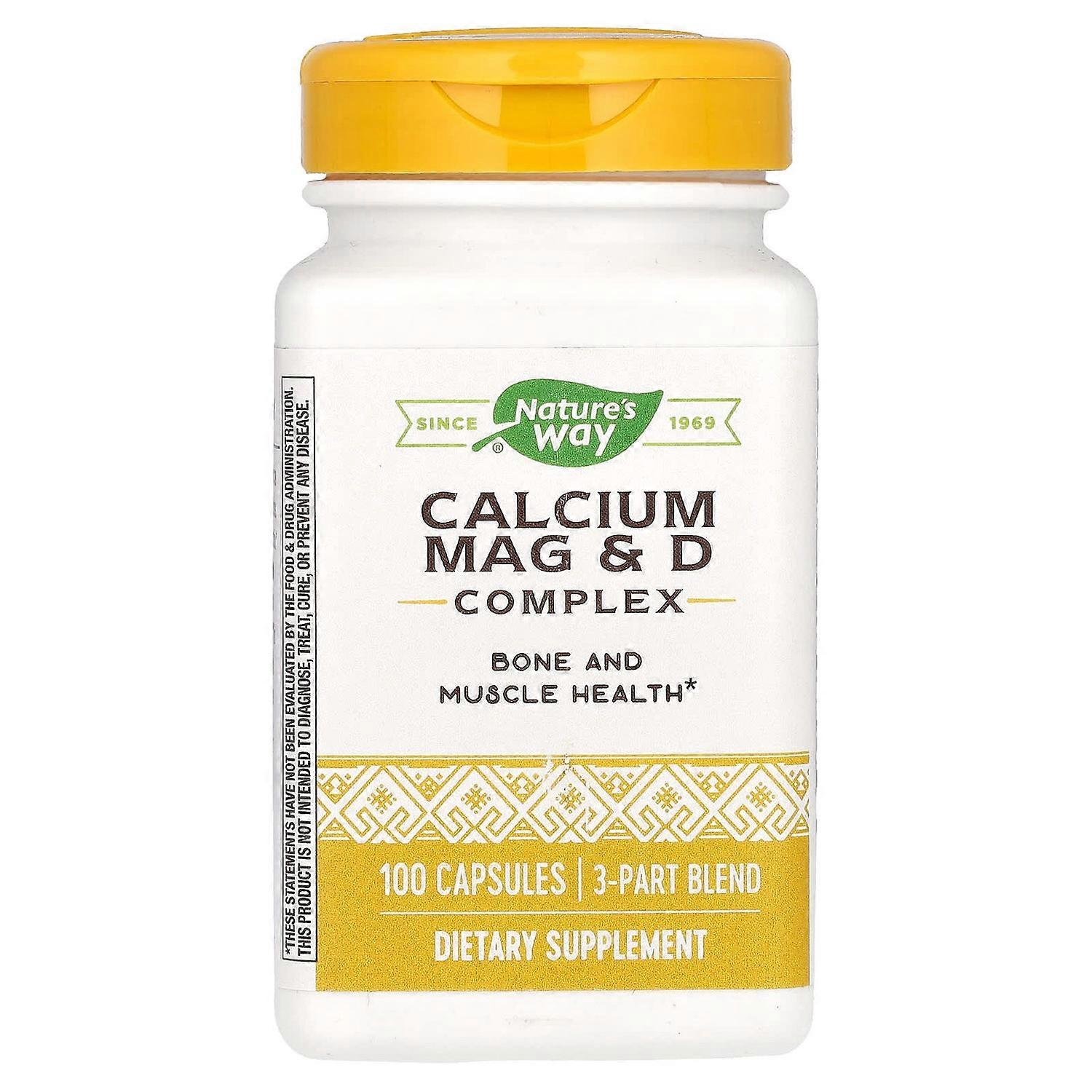 Nature's Way, Calcium Mag & D Complex, 100 Capsules