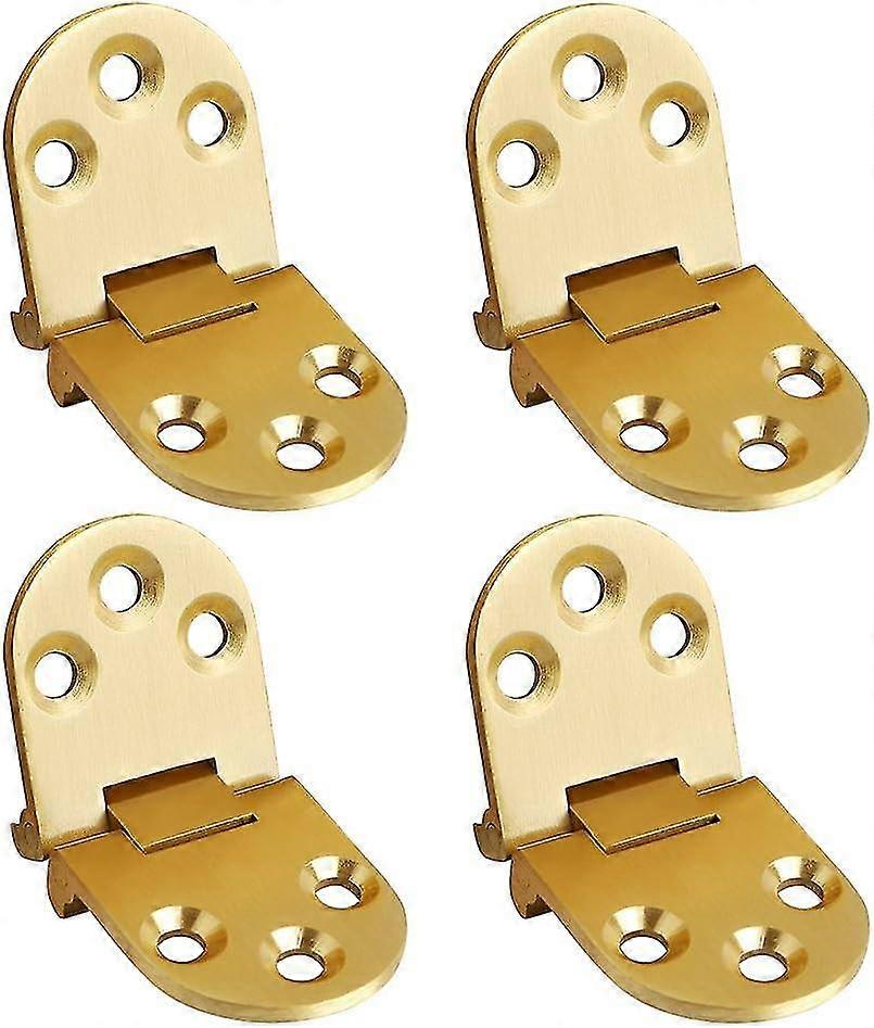 Folding Flip Top Hinge, Solid Brass Brushed Finished