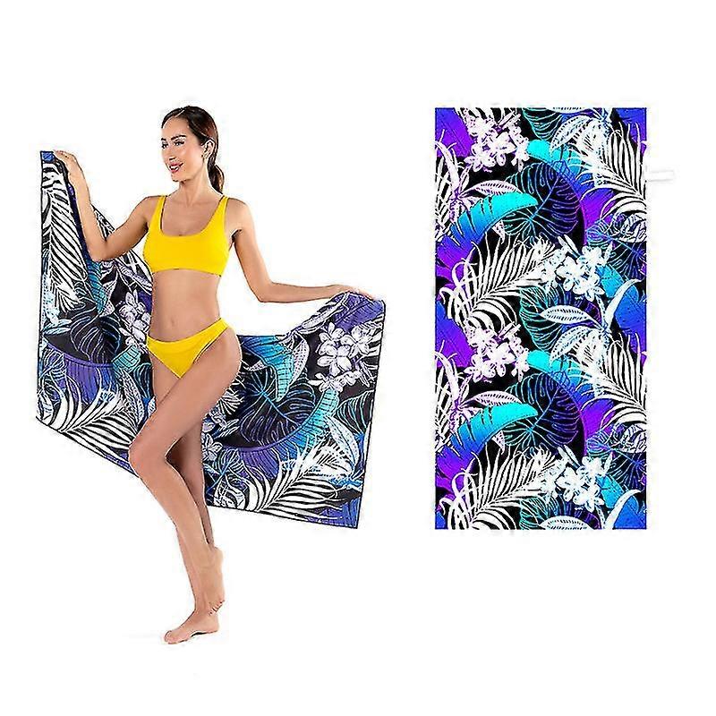Microfiber Beach Towel Quick Drying Absorbent Lightweight Travel  Bath Towels