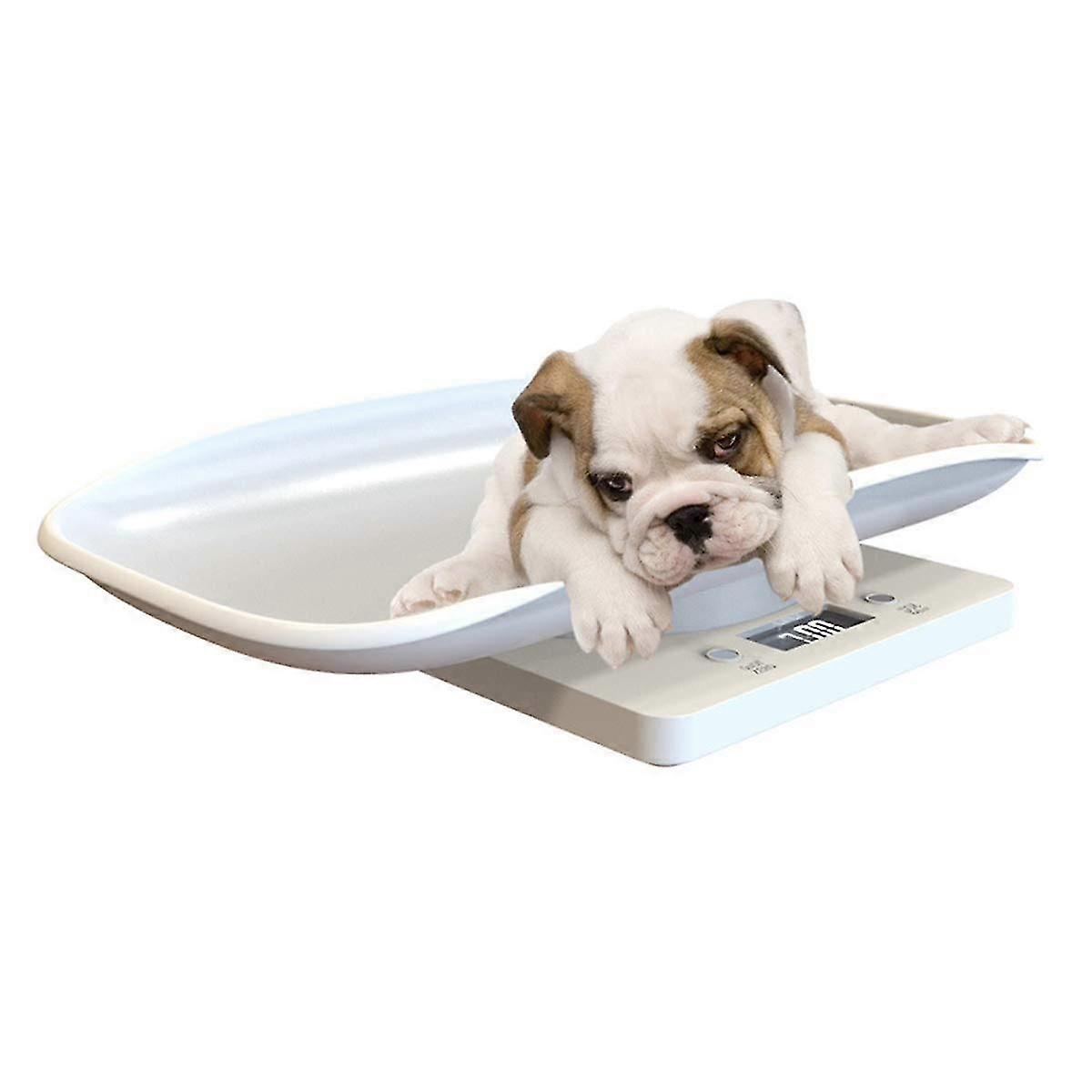 Digital Pet Scale for Dogs & Cats Up to 10KG, Multi-Function LCD Display Digital Scale Pet Weighing Scale
