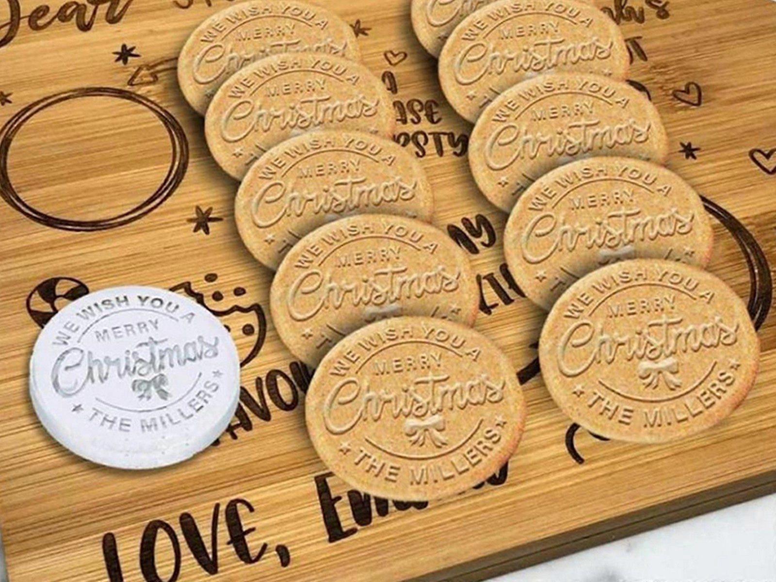 DIY Christmas Cookie Stamp Cookie Mold