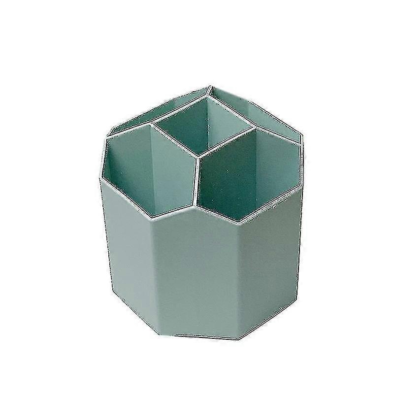 Degree Rotating Pen Holder Grid Large Capacity Blue-ksize