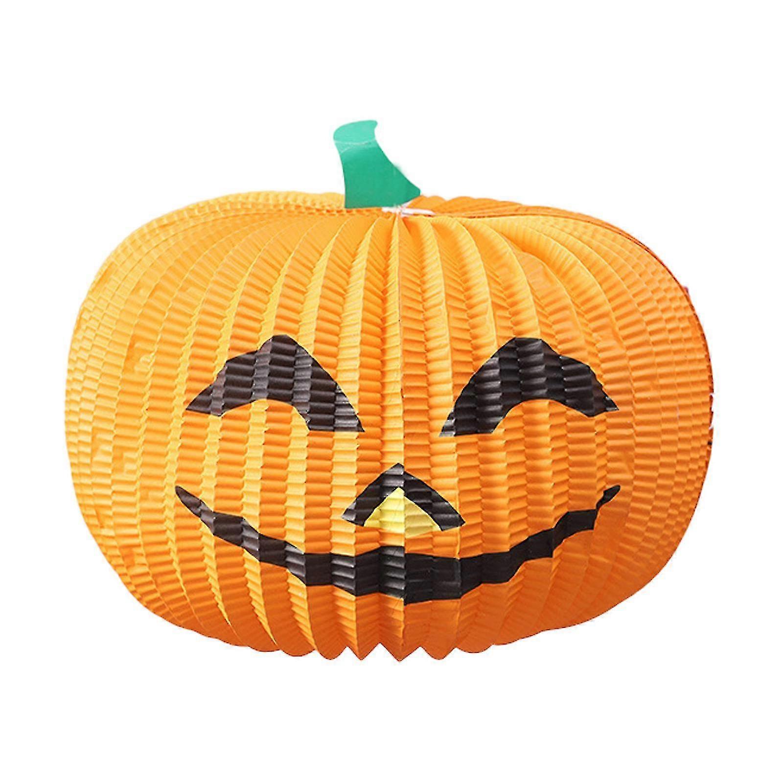 פריסת סצנה קישוטי נייר ליל כל הקדושים קישוט בר הבית ktv ציוד למסיבה אביזרים דלעת מתקפלת