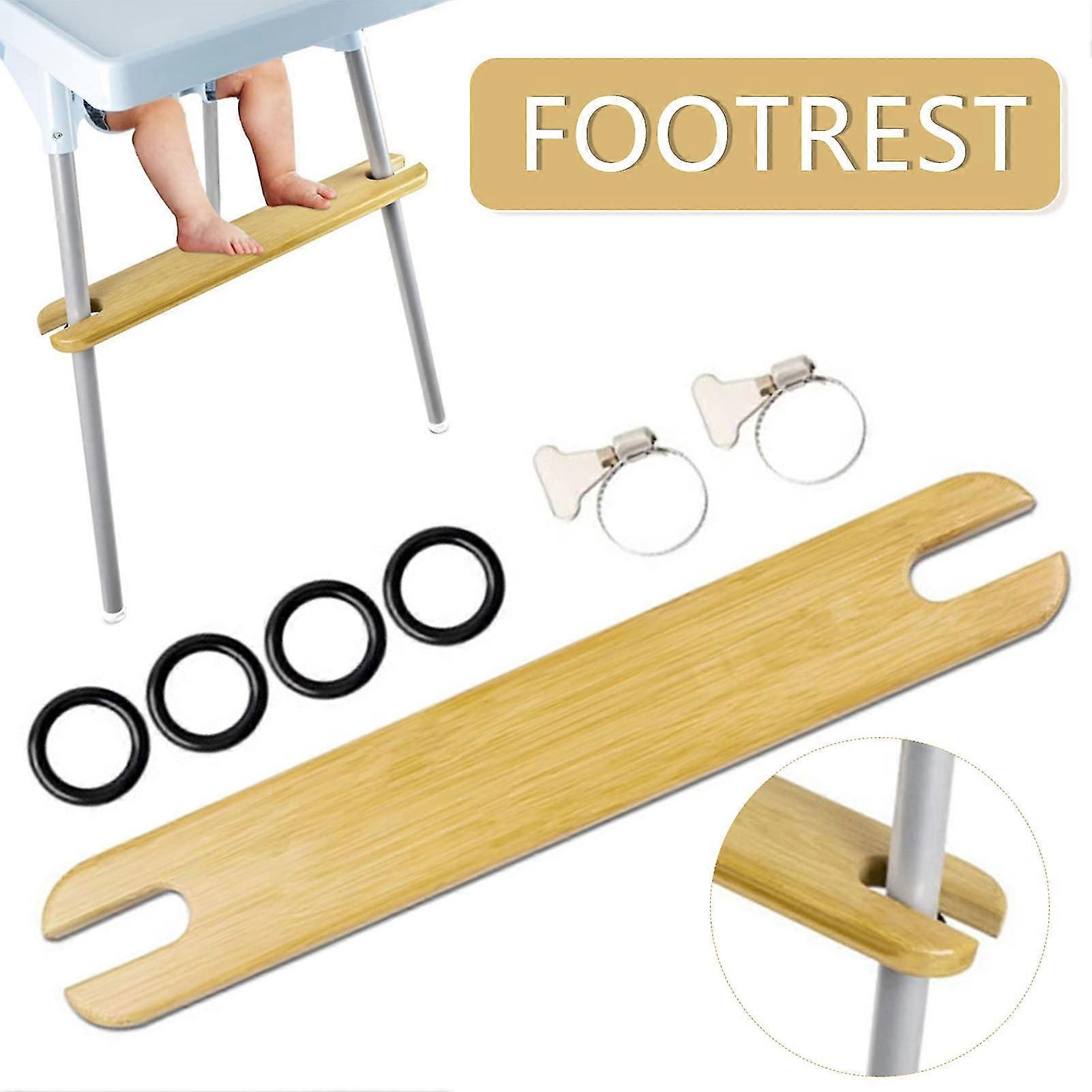 Holzfußstütze Hochstuhl Fußstütze Bequeme Unterstützung für 4,2 cm langen Stuhl