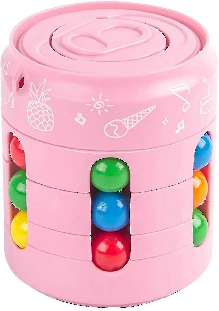Can Puzzle - Rotating Magic Bean Puzzle Toys - Fidget Educational Toddler Toy (color: D)