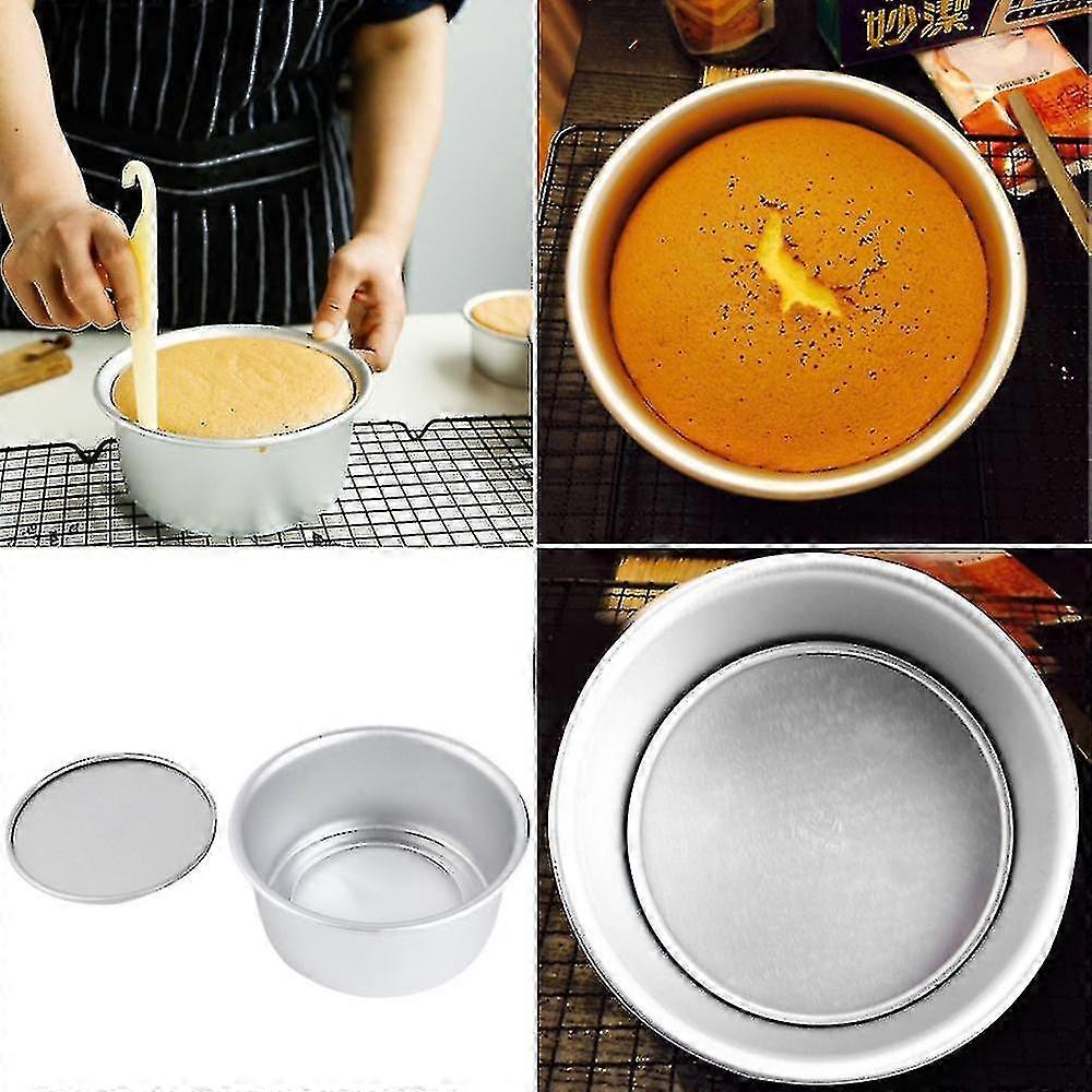 2018 Light And Handy 16.5x16.5x7.5cm 6 Inch Aluminum Alloy Round Cake Mold Cake Tool Baking Tool Baking Mould Pan Bakeware Tools