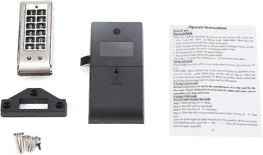 Digital Keypad Code Lock Combination Cam Cabinet Silver Convenient Password Security Coded Lock