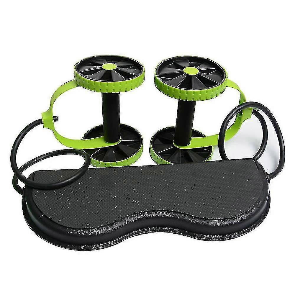 Abdominal Roller Fitness Equipment Double Core Stretchy Elastic Waist Abdomen Roller
