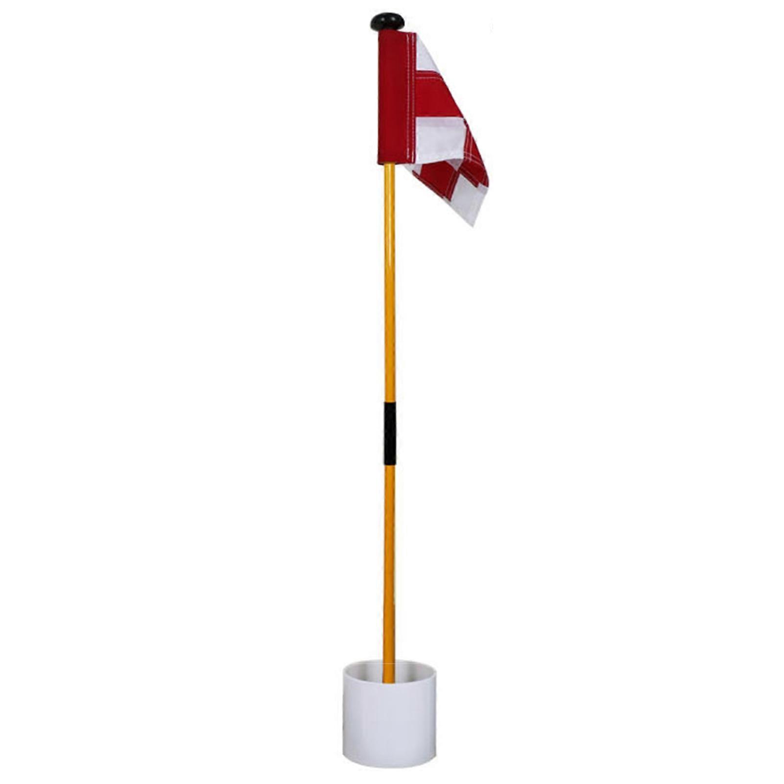 Golf Flagpole Detachable Multifunction Plastic Backyard Practice Golf Hole Pole Cup Flag Stick for Golf Lover