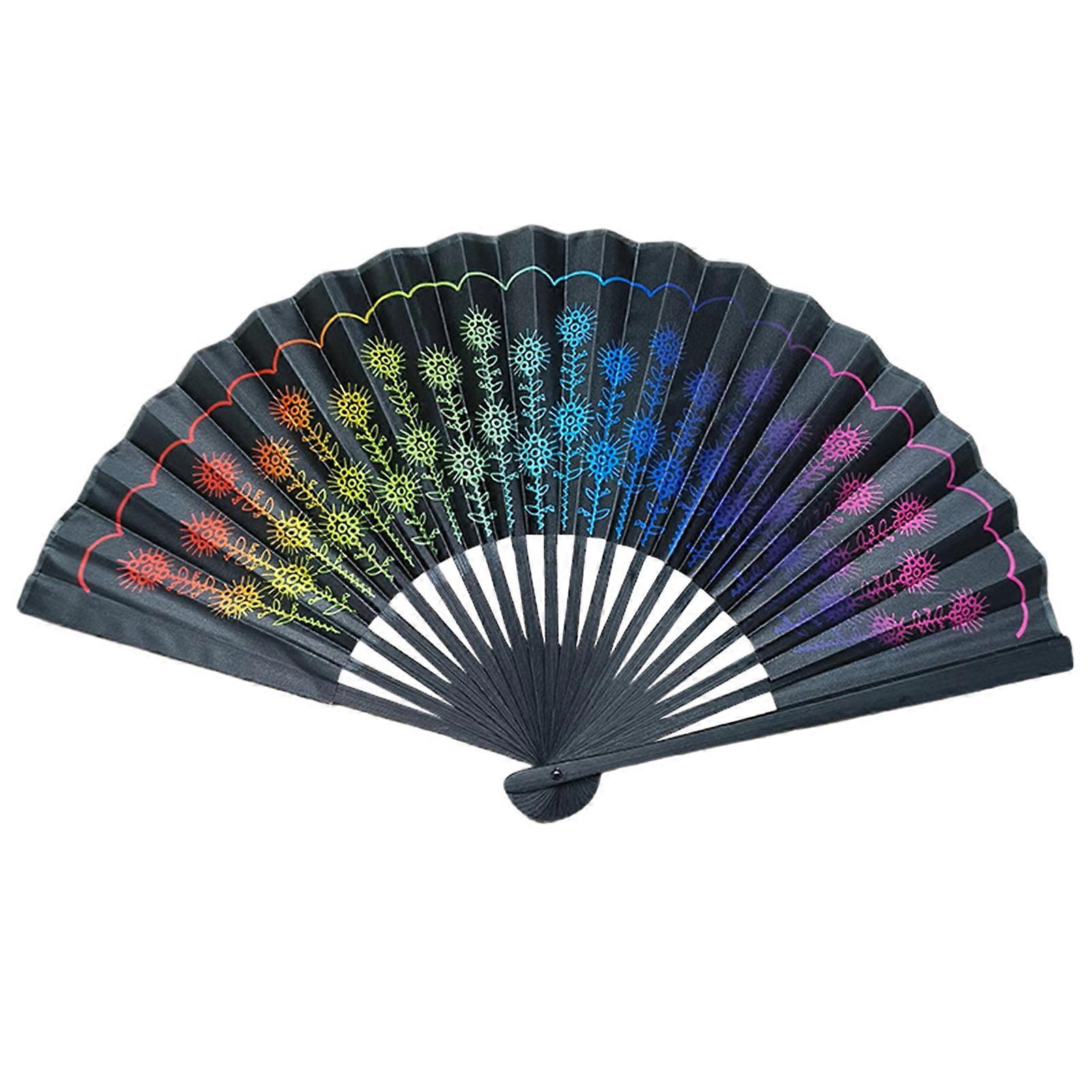Chinese Style Folding Fan Lightweight Portable Handheld Fan Classic Design Fan for Anytime Anywhere Use KAESI
