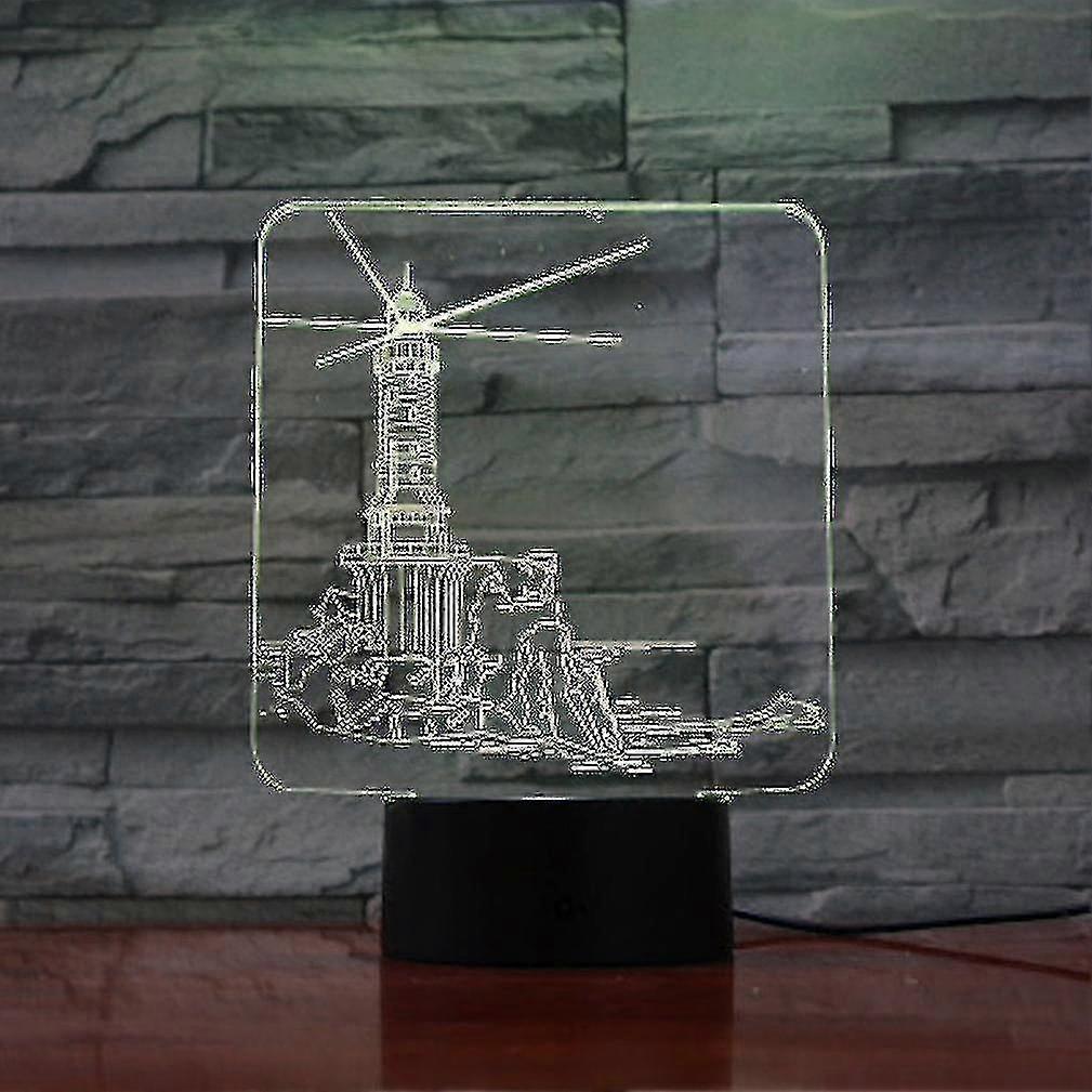Lighthouse Shaper 3d Led Night Light Bedroom Table Lamp Color Changing