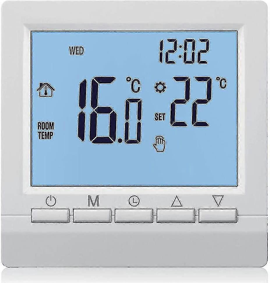 Digital Gas Boiler Thermostat 3a Weekly Programmable Room Temperature Controller