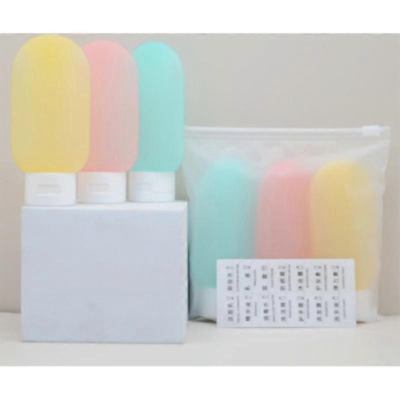 3Pcs/set Leak-Proof Sub-Bottling Tube Bottling Refillable Bottle Shower Gel Portable Tool Lotion Shampoo Liquid Container Toilet