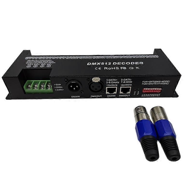 30-Kanal-RGB-DMX512-Decoder-Controller 60A DMX-Dimmer-PWM-Treibereingang DC9-24V 30-Kanal-DMX-Decoder L