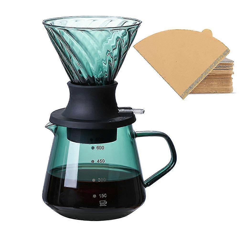 Dripper Switch Glass V60 Pour Over Coffee Maker V Shape Drip Coffee Dripper And V02