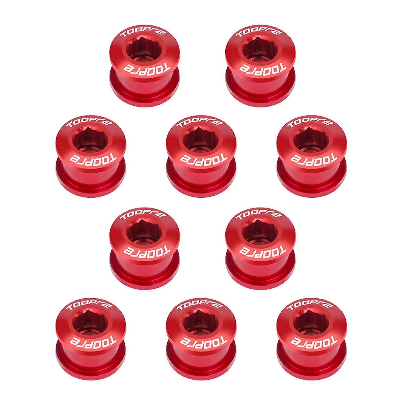 Kaesi 10Pcs Chainring Bolts Anti-rust Fade-less Bike Parts Bike Crank Fixing Bolt Kit for Bicycle