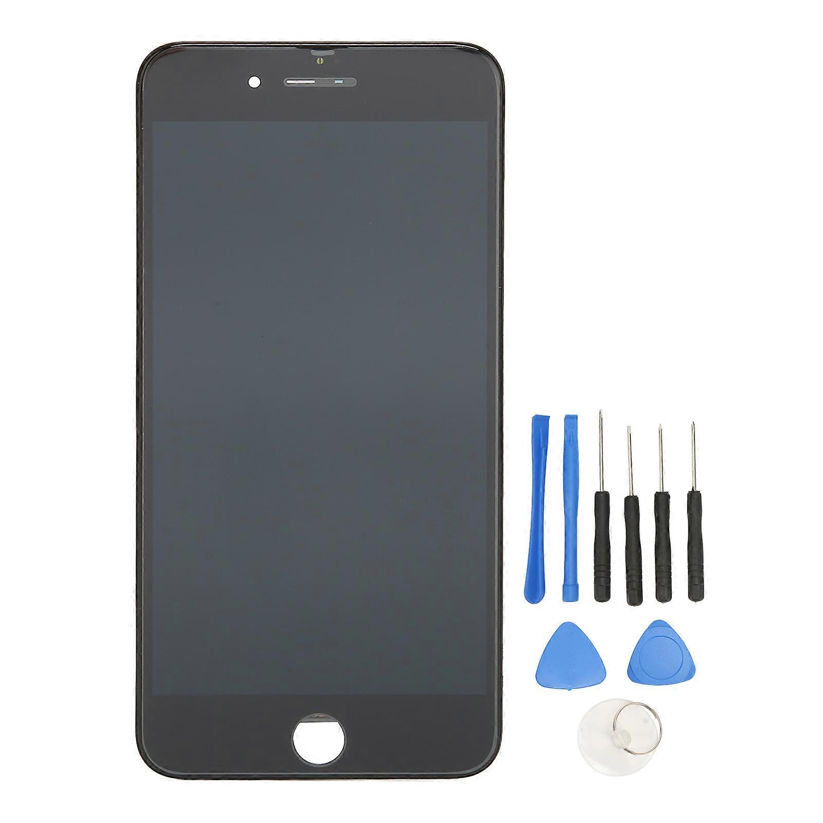 Écran de remplacement à diode électroluminescente organique (DEL) pour iPhone 8p (noir) avec outils