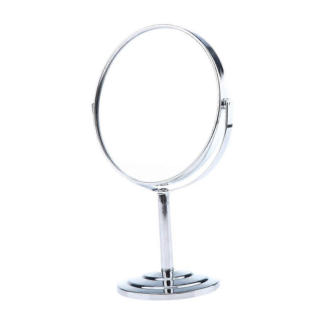 2x 6" Two Sided Magnifying Table Mirror Round Rotary Desk Mirror Vanity Makeup