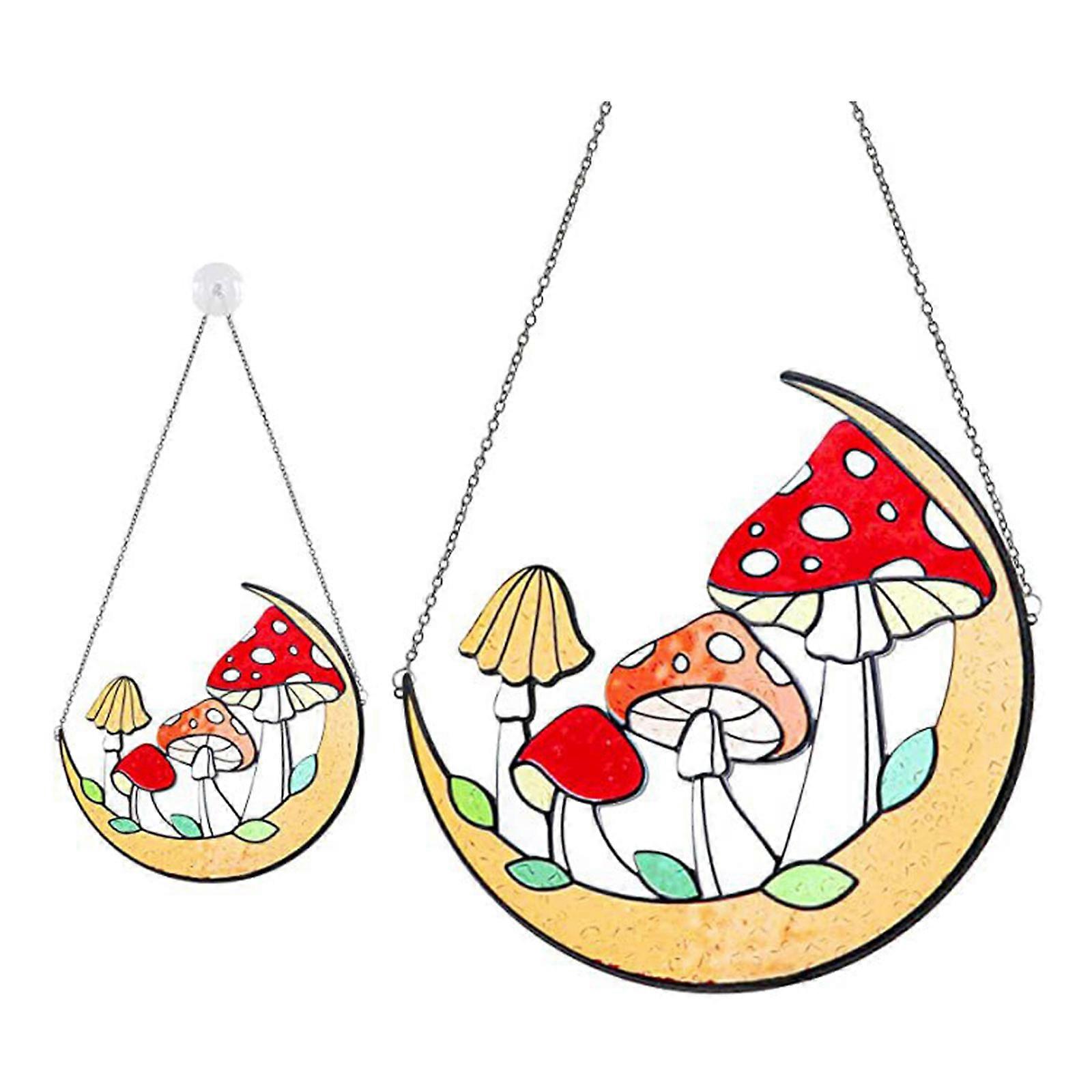 Hanging Acrylic Mushroom Decoration with Adjustable Chain