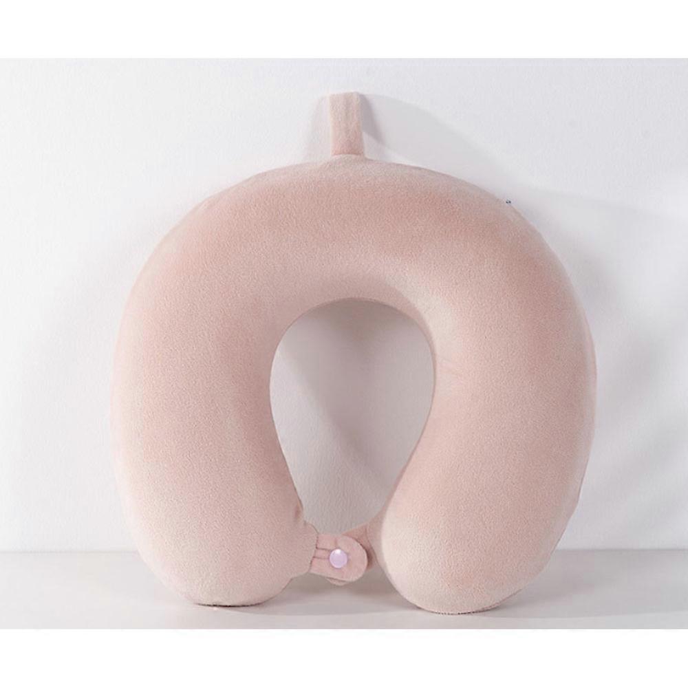1 Pcs 30*30cm Pink Travel Pillow, Memory Foam Neck Pillow, Support Pillow