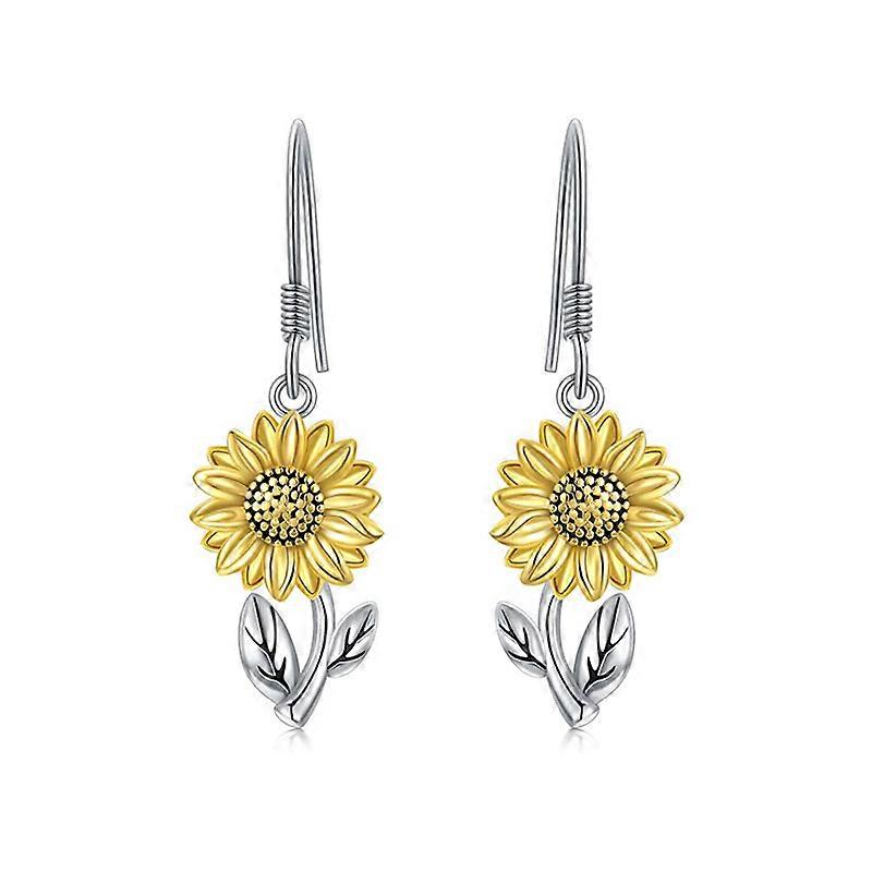 Simple Sunflower Dangle Earrings Simple Statement Drop Dangle Earrings Fashion Accessories