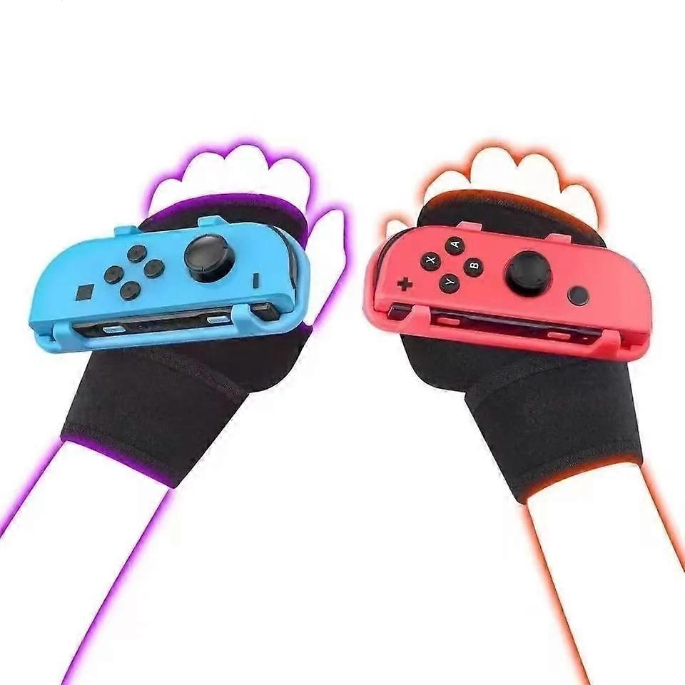 Per Nintendo Switch Just Dance 2022/2023 accessori per Joy-Con Controller Bracciale Fascia da polso regolabile elastica da ballo Blue red