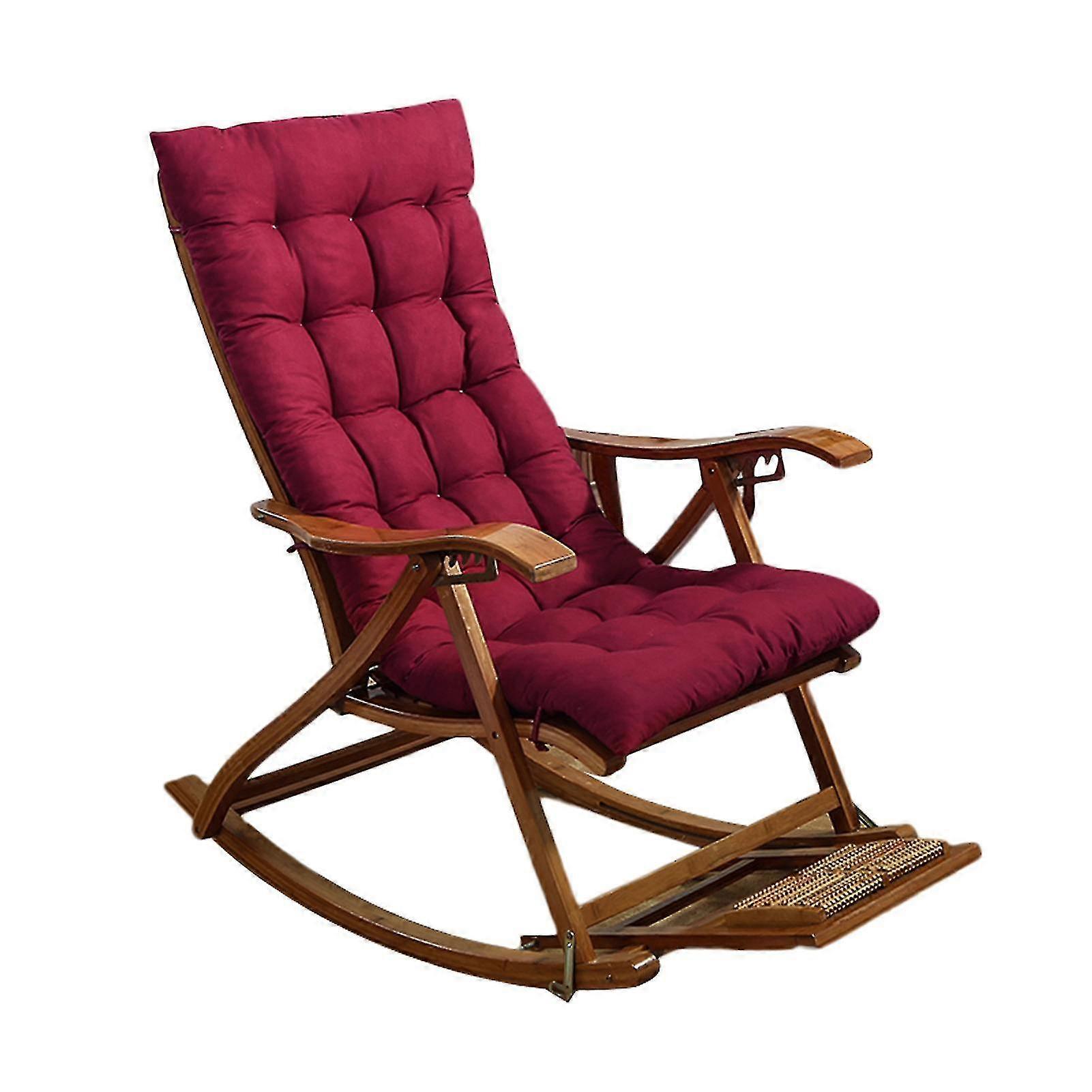 Lounger Cushion Soft Replacement High Seat Pad With Fixation Strap Large Rocking Chair Bench Pad For(Chair Not Included)