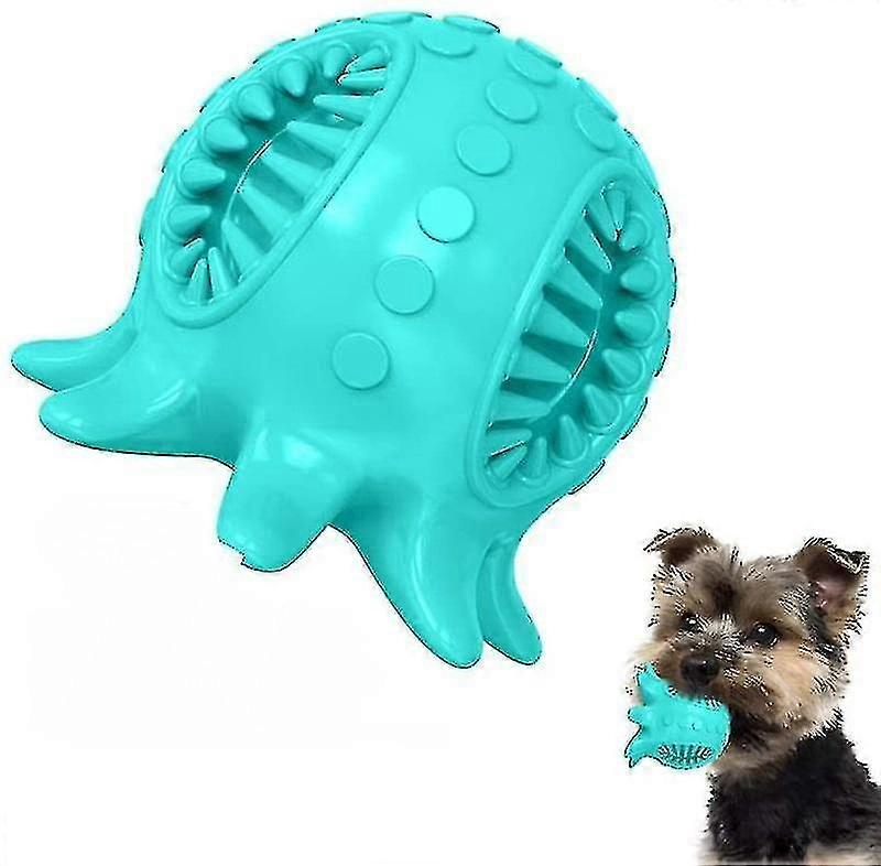 Dog Toy Ball Teeth Cleaning Octopus Shape(Green)