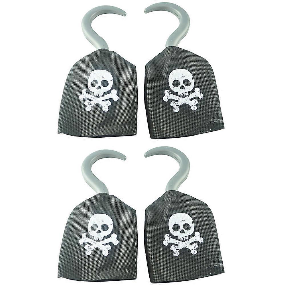 Pirate Hooks - Halloween Christmas Party Accessory - Set of 4